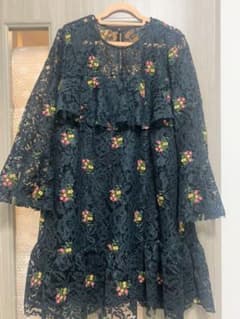 ZARA 花柄 刺繍 ワンピースのサムネイル