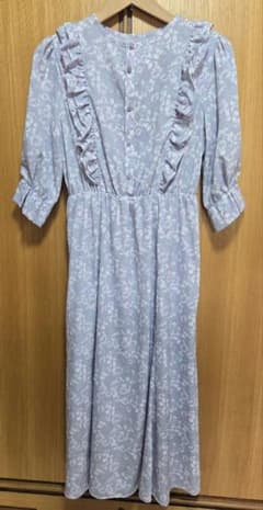 ROPE' PICNIC フリル花柄ワンピース ラベンダーのサムネイル