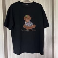半袖Tシャツプードル黒のサムネイル