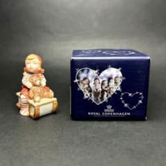 希少】ロイヤルコペンハーゲン フィギュリン ピクシー ソリに乗った