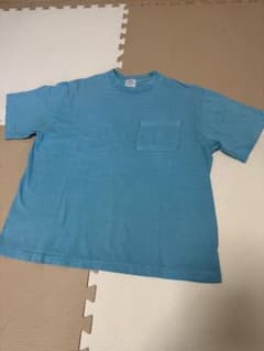 coen 半袖 ポケットTシャツ ブルー Sのサムネイル