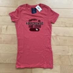 Abercrombie & Fitch ロゴ Tシャツ XS ピンクのサムネイル