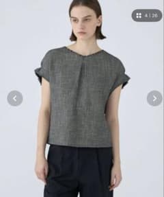 新品タグ付♡Ballsey ポリエステルレーヨンカラミ タックスリーブ
