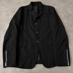BLACK COMME des GARCONS ポリ縮 袖ジップ ジャケット - メルカリ