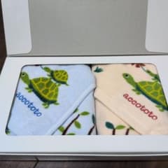 accototo カメ柄タオルハンカチ2枚セットのサムネイル