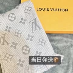 LOUIS VUITTON ルイヴィトン マフラー  グレー　モノグラムのサムネイル