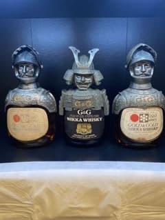 ニッカウヰスキー G&G 甲冑ボトル 3本セット - メルカリ