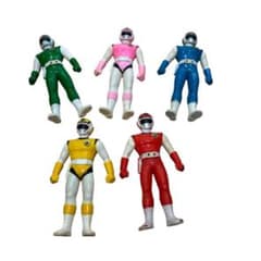 超新星フラッシュマン 5体セット　バンダイ フィギュア当時物　希少戦隊ヒーロー 超新星フラッシュマン 5体セット バンダイ フィギュア当時物 希少戦隊