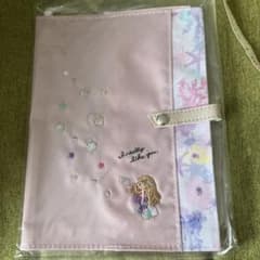 プチフルール　人魚姫　刺繍デザイン ブックカバーのサムネイル