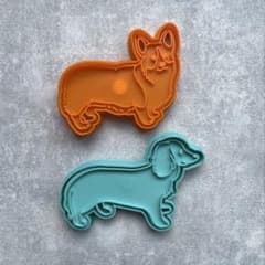 3Dプリンター　クッキー型　ダックスフント・コーギーのサムネイル