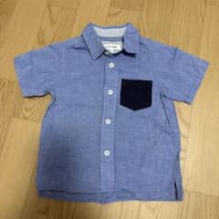 GLOBAL WORK 半袖シャツ ブルー Sサイズのサムネイル