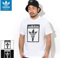 アディダスオリジナルス adidas Tシャツオリンピックフレイムトレフィオル白のサムネイル