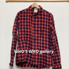 WHO'S WHO gallery チェック柄フランネルシャツ Mサイズのサムネイル