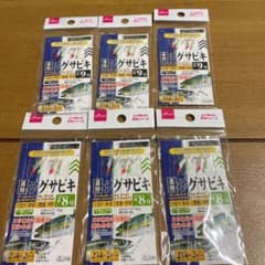 ダイソー ジグサビキ ８号×３個 ９号×３個の計６個セットのサムネイル