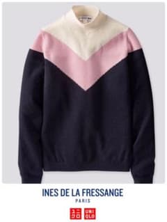 【SALE】2019秋冬 UNIQLO×INESカシミヤセーターMのサムネイル