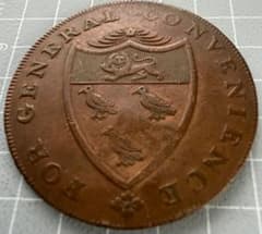 T*a様 1794年英国ケント州ランバーハースト ハーフペニー・トークン﻿銅貨 T*a様 1794年英国ケント州ランバーハースト ハーフペニー・トークン