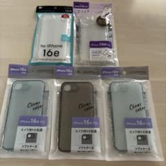 iPhone 16e ケース アクスタが入る ソフトケース など5個セットのサムネイル