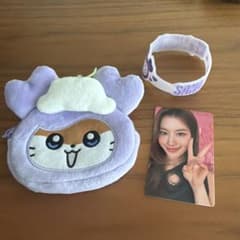 TWICE SANA ぬいぐるみポーチ ラバーバンド トレカセットのサムネイル