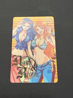 ONEPIECE ワンピース キャラメルポップコーンカード023 ナミ＆ロビン