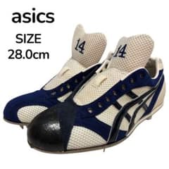 [Unused] Asics custom-made baseball cleats, left-handed, stitched, size 28