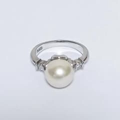 本真珠 アコヤ真珠 9mm 天然ダイヤ 0.11ct プラチナ(Pt900) - メルカリ