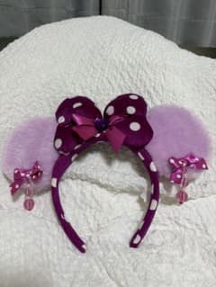 ディズニー ミニー カチューシャ パープルのサムネイル