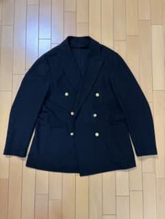Y*I様 名品‼️トゥモローランド ゼニアジャージ素材 ブレザー 黒 50 定価 Y*I様 名品‼️トゥモローランド ゼニアジャージ素材 ブレザー 黒 50