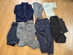 キッズ 冬服 ユニクロ 暖パン フリース 140 150 8点＋まとめ売りのサムネイル