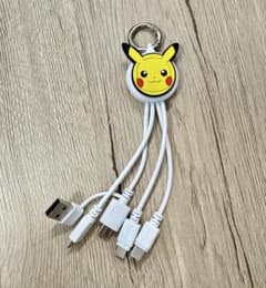 ポケモン ピカチュウ マルチ充電ケーブル 3in2 未使用のサムネイル