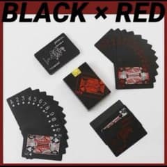 トランプ テーブルゲーム 防水 ポーカー 手品 イベント 収納 ブラック 赤 白