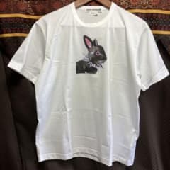 新タグ ジュンヤワタナベ うさぎ プリント Tシャツ コムデギャルソン ホワイト m76042329931_1.jpg?1745549620
