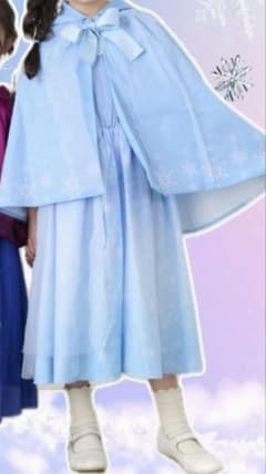 디즈니 아나운서와 눈의 여왕 엘사 케이프 의상 리트시 110