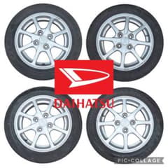 ダイハツ ミライース(DBA−LA300S)純正14㌅アルミホイールとタイヤ4本