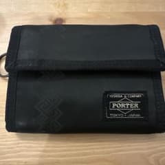 PORTER 財布 三つ折り ブラックのサムネイル