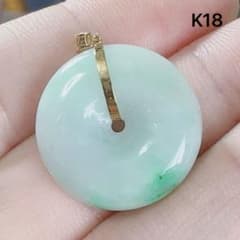 着物　翡翠根付　天然翡翠保証 K18在銘 H88-0 着物 翡翠根付 天然翡翠保証 K18在銘 H88-0 - メルカリ