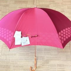新品 CELINE セリーヌ マカダム トリオンフ 晴雨兼用長傘 レッド