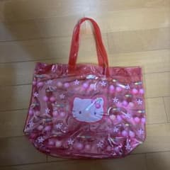 ジャンク サンリオ ハローキティ さくらんぼ ビニール バッグ レア