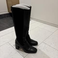 ロングブーツ、ブラック22.5センチ。Salang - メルカリ