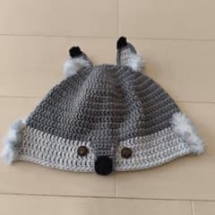 ハンドメイド 手編み キッズ帽子 アニマルのサムネイル