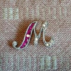 CHANEL様 カサハラマスミ K18WG イニシャルネックレストップ Mのサムネイル