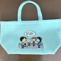 限定・未使用品ピオヌンナル スヌーピー コラボ トートバッグ ミント 