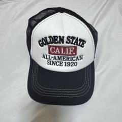 GOLDEN STATE メッシュキャップ ブラック ホワイトのサムネイル