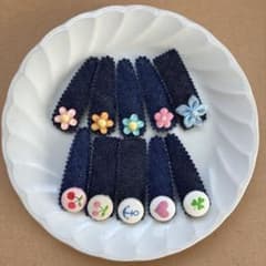 デニムパッチンピン10個セット✳︎mのサムネイル