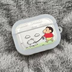 크레용 신짱 AirPods 케이스 이어폰 케이스 보호 케이스 투명