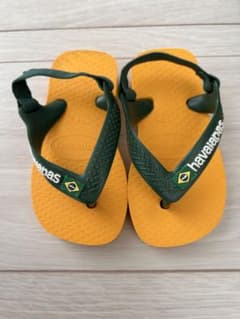 havaianas ベビーサンダル グリーン/イエロー　19のサムネイル