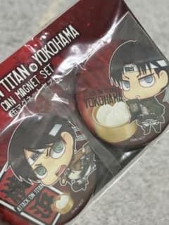 進撃の巨人 缶マグネットセット リヴァイ エレンのサムネイル