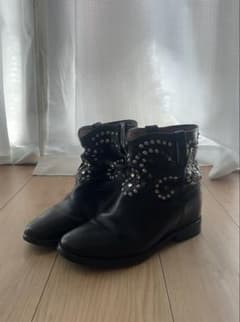 ISABEL MARANT 쇼트 부츠 가죽 부츠 스터드 00's