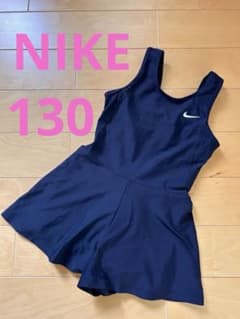 NIKE ガールズ ワンピース水着 130cm ネイビーのサムネイル