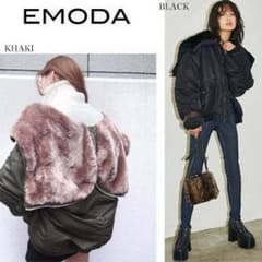 emoda フェイクファーフーディーヘビーma-1のサムネイル