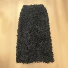 黒 ファー風タイトロングスカートのサムネイル